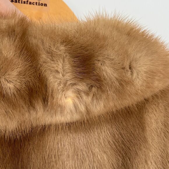 VTG The American Mink Coat EMBA Women M Fur Jacket Elegant Luxury Stroller Swing - Picture 8 of 14